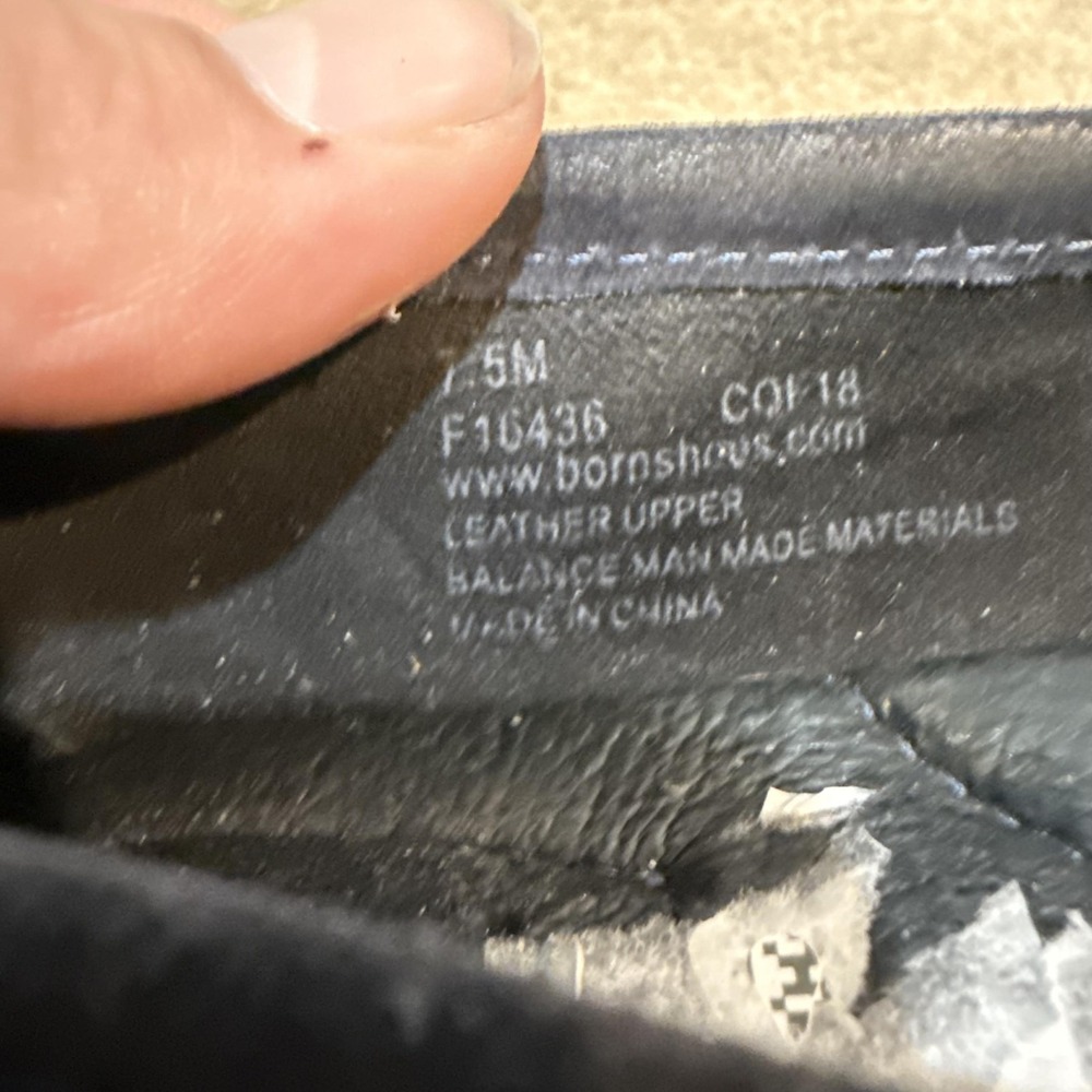 Born Shoes Womens Size 7.5 Blue Suede Driving Loafers Slip On Comfort Casual - Picture 8 of 8